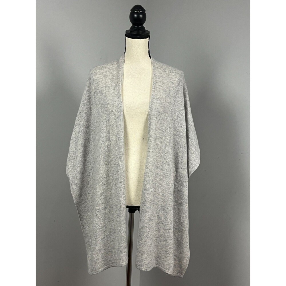 Pure Collection Cashmere Open Front Draped Poncho Wrap Sweater Women's One Size